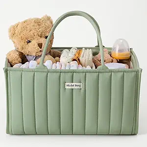 Baby Diaper Caddy Organizer, Stylish Storage Basket for Newborn